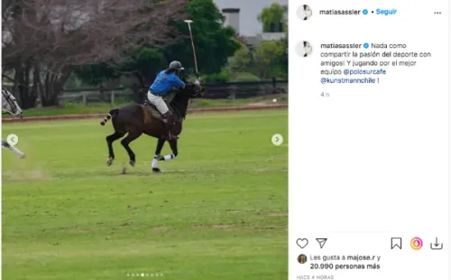 Las fotos que detonaron las críticas en contra de Matías Assler.(4)