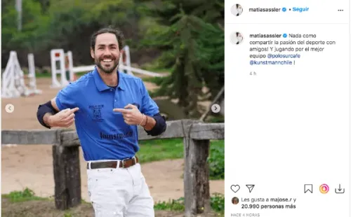 Las fotos que detonaron las críticas en contra de Matías Assler.(5)