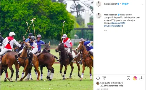 Las fotos que detonaron las críticas en contra de Matías Assler.(6)