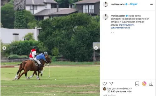 Las fotos que detonaron las críticas en contra de Matías Assler.(7)