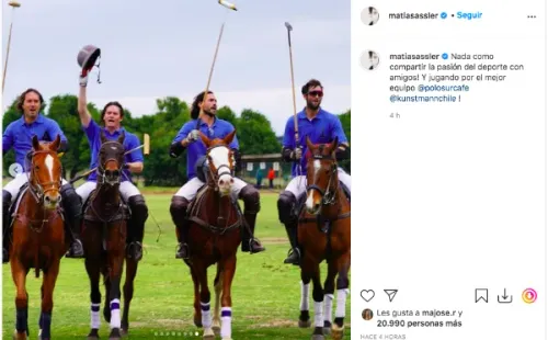 Las fotos que detonaron las críticas en contra de Matías Assler.(8)