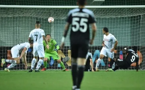 Traoré anotó el primer gol del Sheriff en la fase de grupos de la Champions League. Foto: Champions League