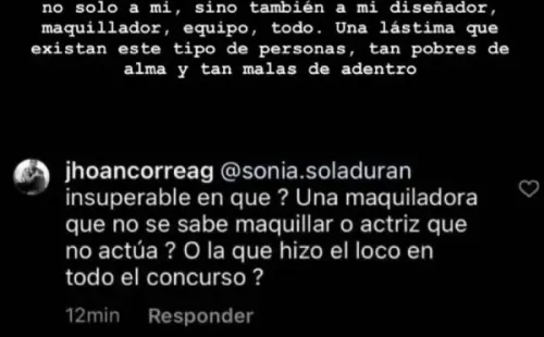 Daniela Nicolás revienta y reacciona molesta ante gratuito comentario