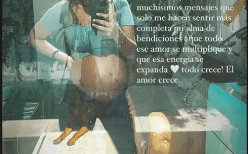 Mayte Rodríguez agradece apoyo, revela su “antojo más potente hasta ahora” y muestra primera imagen de su bebé.(1)