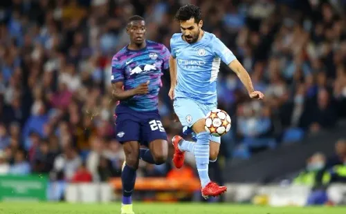 Nordi Mukiele falló en el segundo gol del Manchester City. (Foto: Getty Images)
