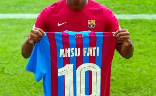 Ansu Fati llevará la 10 de Lionel Messi en Barcelona. Foto: Barcelona