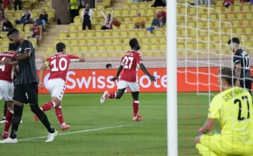 Diatta anotó el único gol del partido con que el Mónaco vence al Sturm Graz. Foto: Mónaco