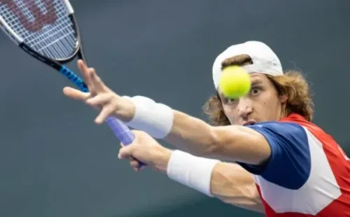 Jarry peleó con todo, pero no logró darle el triunfo a Chile. Foto: Copa Davis