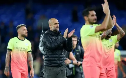Josep Guardiola está enfrentado con la hinchada del Manchester City (Getty Images)