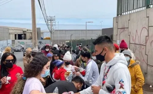 Byron Nieto y Andrés Robles, fueron algunos de los jugadores de Antofagasta que participaron de la actividad