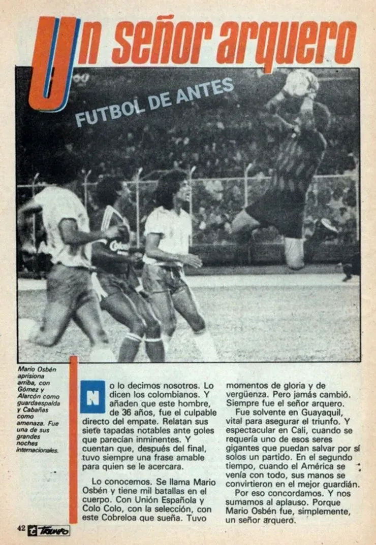 Cobreloa vs América de Cali, 18 de septiembre de 1987 Copa LIbertadores