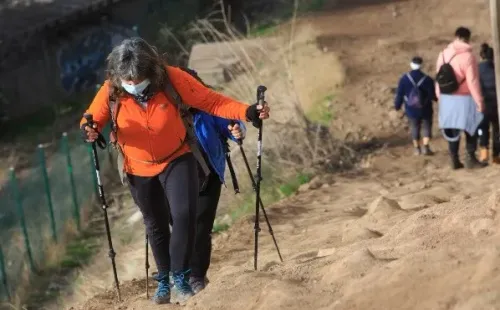 Parte de la ruta del cerro. (Agencia Uno).