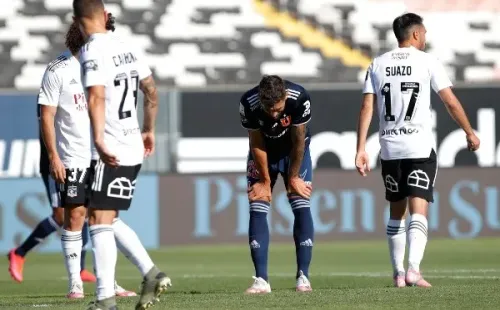 De los equipos de Primera División, Colo Colo es el único al que Joaquín Larrivey no le ha convertido. Pese a ello, Gabriel Suazo tuvo elogios para su nivel. Foto: Agencia Uno