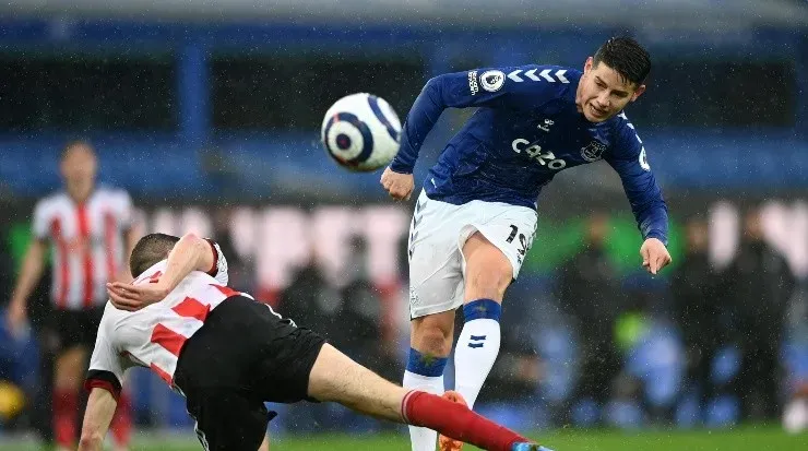 26 partidos jugó Rodríguez en su primera temporada en Everton, mientras que este año solo fueron 45 minutos en un partido de temporada.