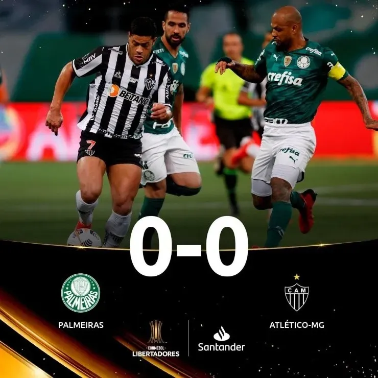 Palmeiras y Atlético Mineiro no se hicieron daño en la ida. (Foto: Conmebol Libertadores)