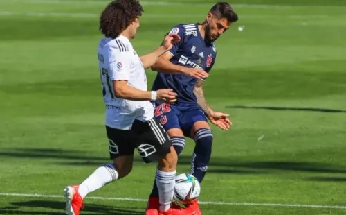 Falcón y Larrivey cara a cara en el superclásico ganado por Colo Colo.