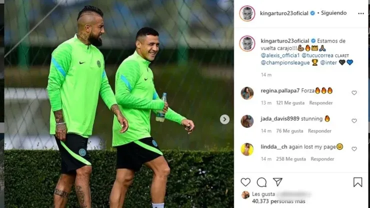 Vidal reaparece en Inter antes de la Champions League