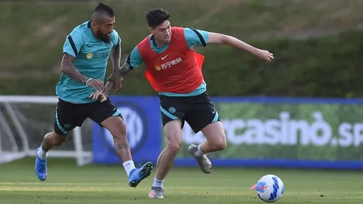 Arturo Vidal, mediocampista chileno del Inter de Milán