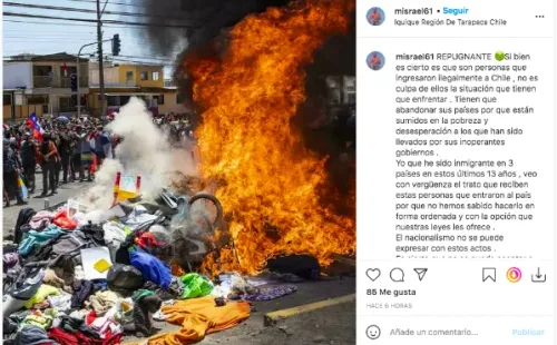 El post de Mauricio Israel en Instagram.