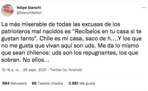 Los descargos de Felipe Bianchi por los ataques a migrantes en Iquique.(5)
