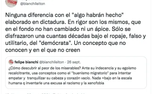 Los descargos de Felipe Bianchi por los ataques a migrantes en Iquique.(6)
