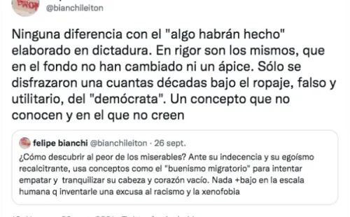 Los descargos de Felipe Bianchi por los ataques a migrantes en Iquique.(7)