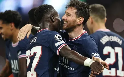 La felicidad de Lionel Messi tras su gol al Manchester City, el primero con el PSG.
