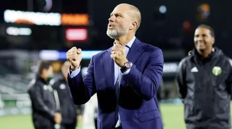 Giovanni Savarese, técnico del Portland destaca que Felipe Mora llega en un gran momento goleador. Foto @TimbersFC
