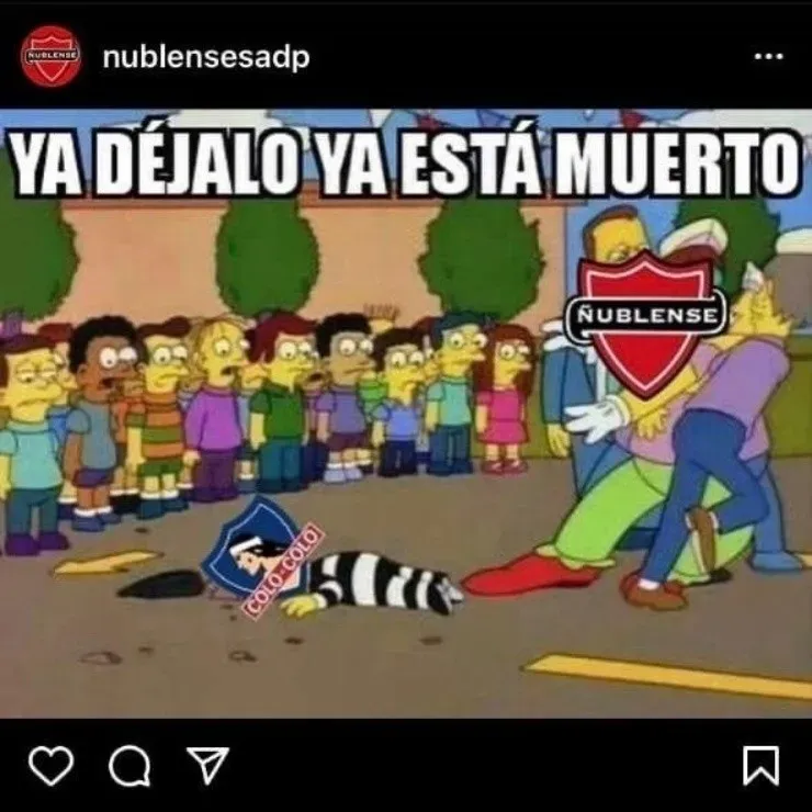El meme de Ñublense contra Colo Colo