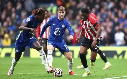 Chelsea tuvo a un Timo Werner inspirado este sábado para escalar a la cima de la Premier League con un sufrido triunfo ante Southampton. Foto: Getty Images