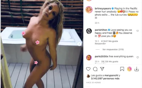 Britney celebra con candente sesión de fotos su triunfo legal.