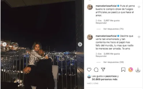 Chino Ríos aprueba romance entre su hija Constanza Ríos y su “yerno” Maripán.(1)