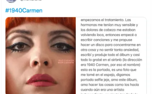 Mon Laferte anuncia título y fecha de lanzamiento de su nuevo disco.(1)