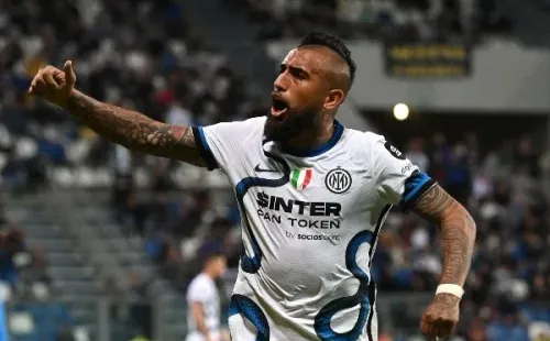 Arturo Vidal regresó a las canchas tras su lesión en el choque con Sassuolo y lo hizo ayudando a la remontada. Foto: Getty Images