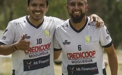 Así está actualmente Royer Vásquez, en la pretemporada del Credicoop Moquegua, donde conserv el look de Arturo Vidal.