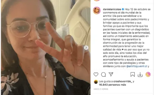 La publicación de Daniela Nicolás en Instagram.