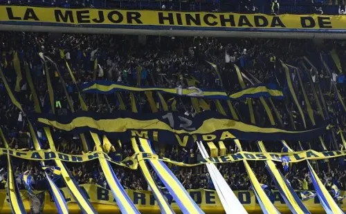 La Bombonera en el duelo entre Boca y Lanús, con galerías y tribunas a tope. (Foto: Getty Images)