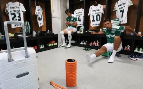 Benjamín Kuscevic en la previa del duelo contra Bahía. (Foto: Palmeiras)