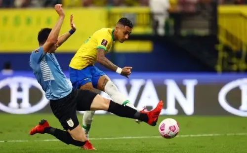 Raphinha, del Leeds de Marcelo Bielsa, brilló con dos goles. (Foto: Getty Images)