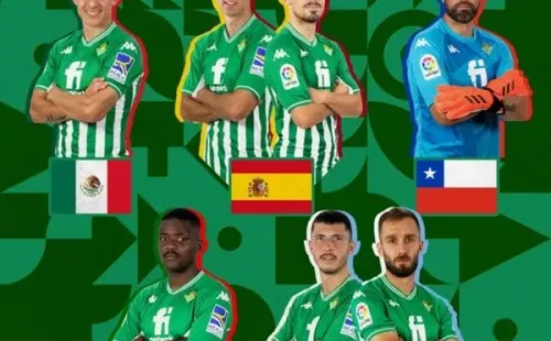 Real Betis muestra con orgullo a sus jugadores seleccionados. Foto: @realbetisbalompie