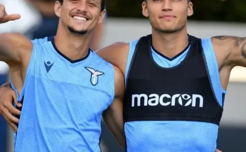 Juntos en la Lazio: Luiz Felipe y Joaquín Correa cuando eran compañeros.