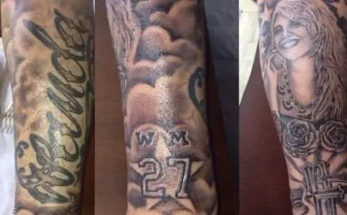 Los tatuajes que también han destacado los medios argentinos