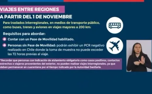 Anuncios en viajes interregionales. (Foto: Minsal)