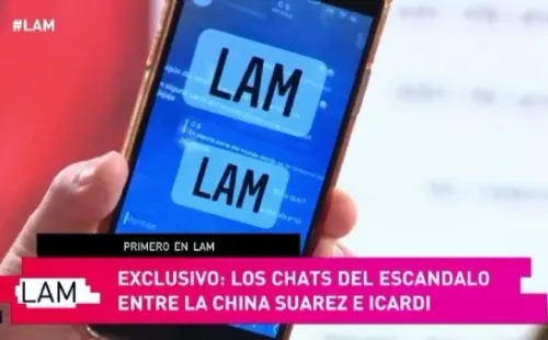 Filtran escandalosos chats entre Mauro Icardi y China Suárez: Los mensajes expuestos en el programa Los Ángeles a la Mañana.