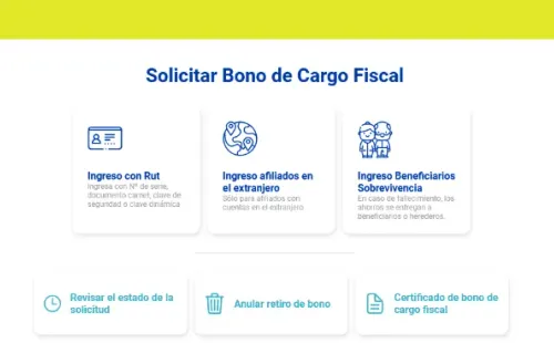 AFP Capital: Solicitud Bono Cargo Fiscal