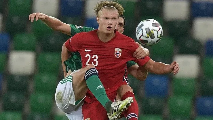 Haaland, delantero estrella de la selección de noruega
