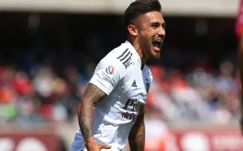 Marcos Bolados fue la gran figura de Colo Colo ante Deportes La Serena, anotando un doblete. Foto: Agencia Uno