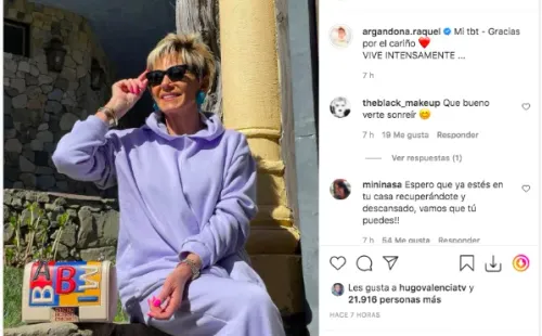 Raquel Argandoña recibe el alta: ¿Cuál es el estado de su recuperación?