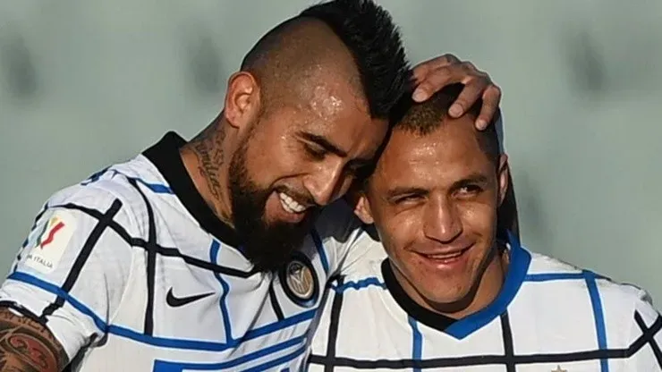 Arturo Vidal y Alexis Sánchez en Inter de Milán