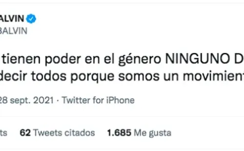 ¿Qué polémicas ha protagonizado J Balvin en 2021?: Los tuits con el llamado al boicot en contra de los Latin Grammy.(2)
